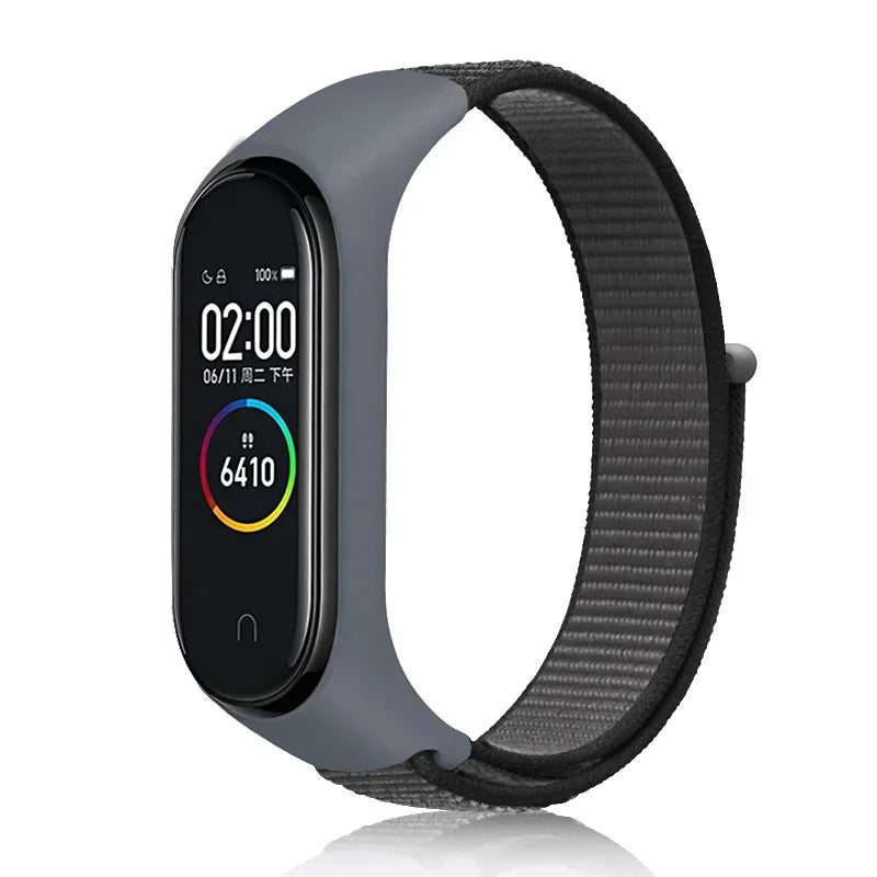 Nylon Adjustable Watchband for Xiaomi Mi Band 3 4 5 6 7