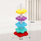 Montessori Rotating Rainbow Tower Baby Stacking Puzzle Toys