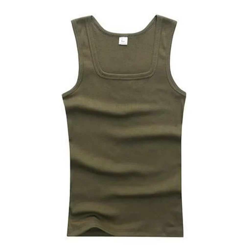 Plus Size Men Tank Tops Sleeveless Cotton Blend Vests