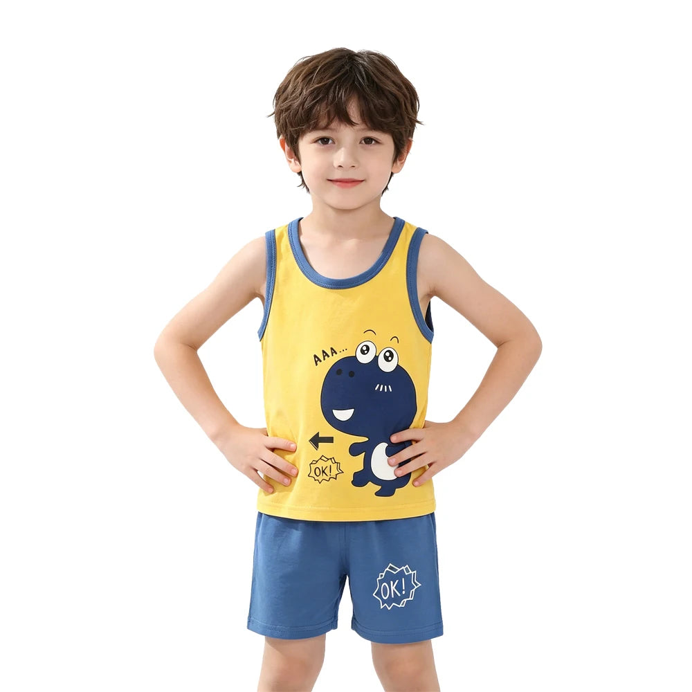 Cotton Summer Kids Clothing Set T-Shirt and Shorts