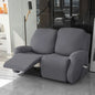 Soft Polyester Recliner Sofa Cover Solid Color