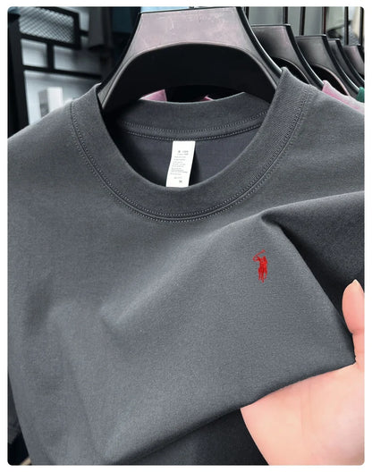 Cotton Men's Short Sleeve T-Shirt Casual Round Neck