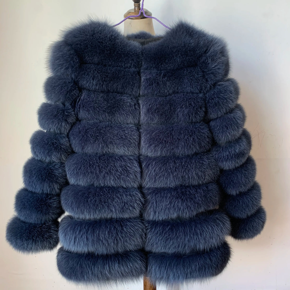 4in1 Real Fox Fur Coat for Women