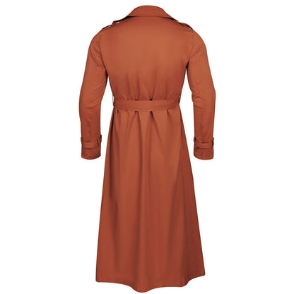 Men's Long Sleeve Extra Long Trench Coat