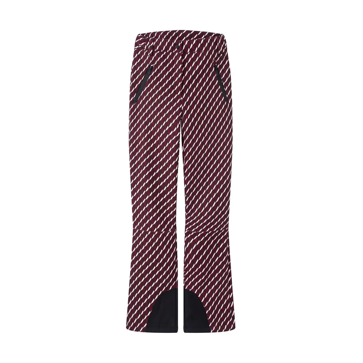 Burgundy Women's Winter Hooded Skiing Parkas Set