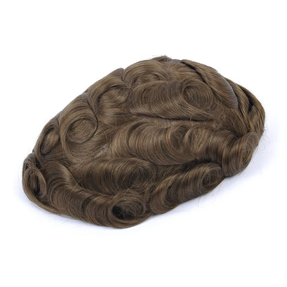 Topunique Swiss Lace Men Toupee Hair Replacement System