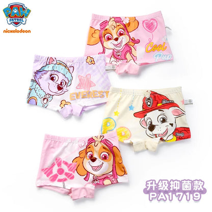 4PCS Paw Patrol Skye Cotton Girls Underwear
