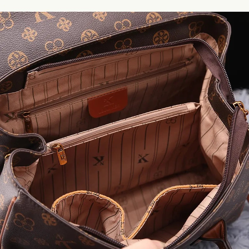 Women's Versatile PVC Handbag with Zipper Closure
