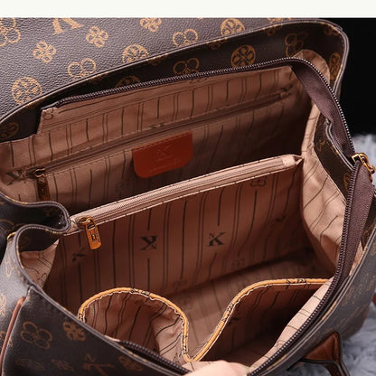Women's Versatile PVC Handbag with Zipper Closure