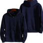 Zipper Hooded Sweatshirt for Men Casual Polyester