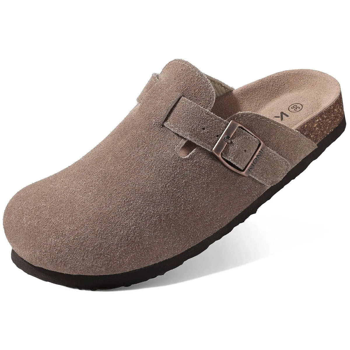 Shevalues Suede Clogs for Women Summer Mules with Arch Support
