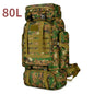80L Tactical Mountaineering Backpack for Hiking Camping