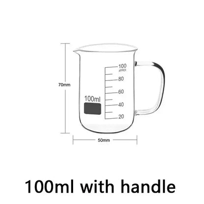 Glass Measuring Cup With Handle Heat-resistant 50-1000ml