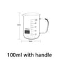 Glass Measuring Cup With Handle Heat-resistant 50-1000ml