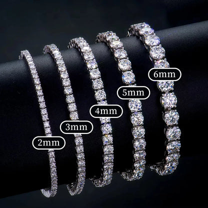 Moissanite Tennis Bracelet in S925 Sterling Silver