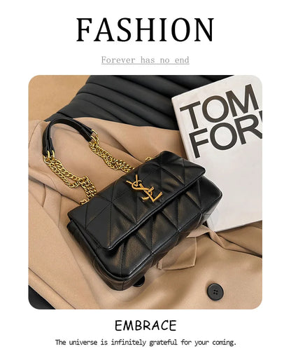 Genuine Leather Mini Square Bag for Women