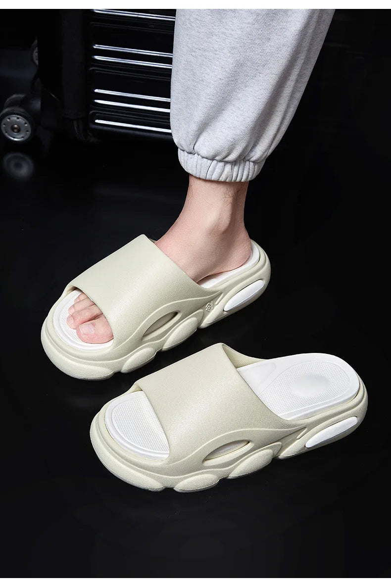 Men's Summer Platform Slides EVA Non-slip Beach Shoes
