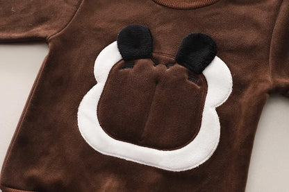 Baby Boys Fleece Hooded Jacket and Pants Set