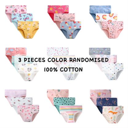 Children's Girls Cotton Unicorn Print Panties