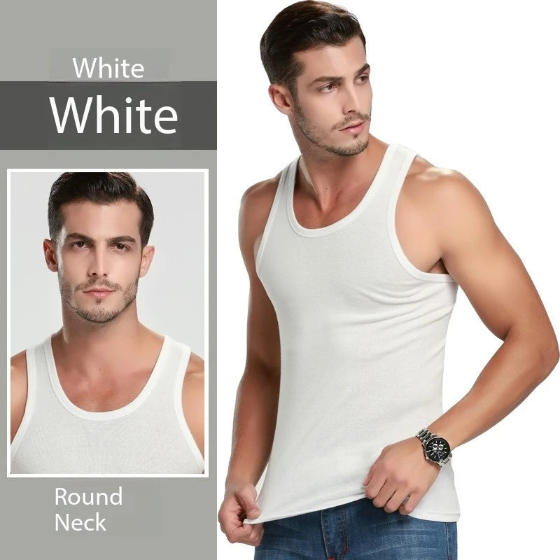 Men's Cotton Sports Skinny Vest Sleeveless Top