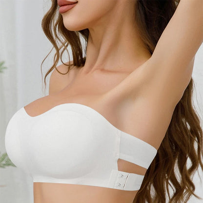 Women's Strapless Push Up Bra Removable Padded Seamless
