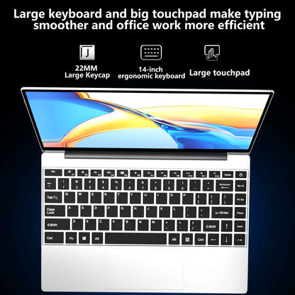 LENO 14.1 Inch Ultra Slim Laptop Windows 11 16GB 2TB SSD