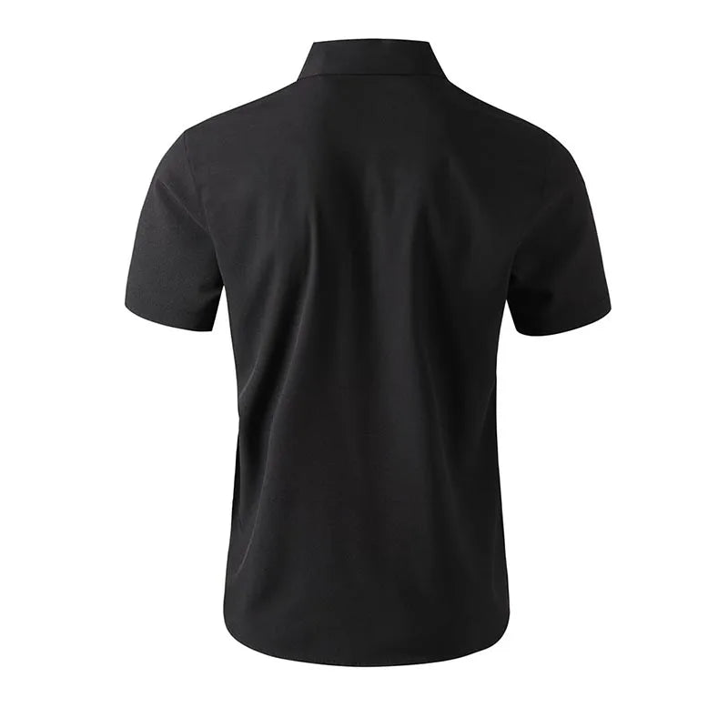 Men's Casual Short Sleeved Shirt Polyester Blend