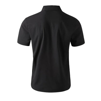Men's Casual Short Sleeved Shirt Polyester Blend