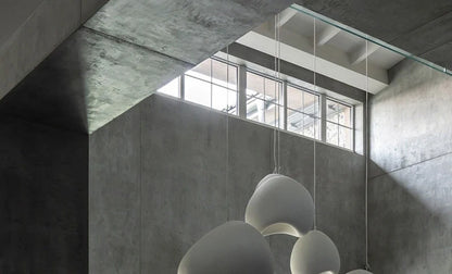 Nordic Wabi Sabi Pendant Lamp Brushed Nickel LED Chandelier