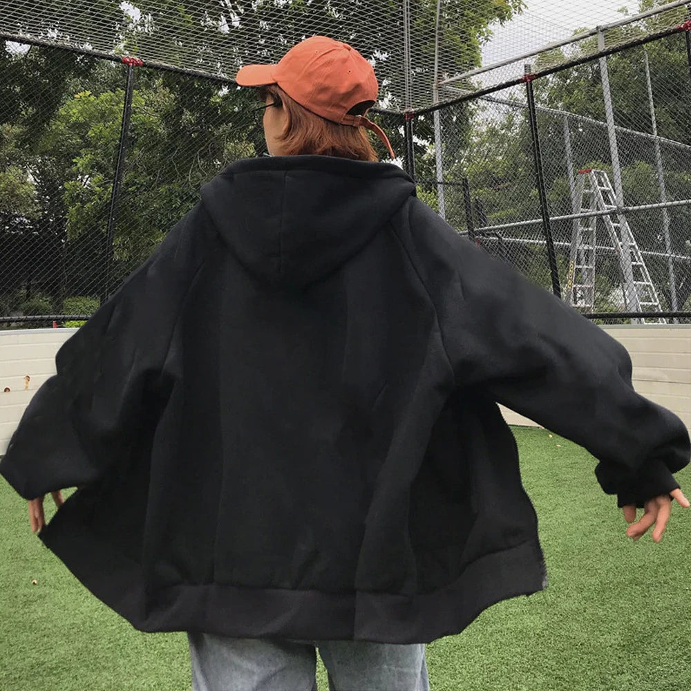 Zipper Hooded Sweatshirt for Men Casual Polyester