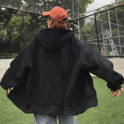 Zipper Hooded Sweatshirt for Men Casual Polyester