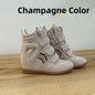 Women's Genuine Leather Ankle Boots with Hidden Heel