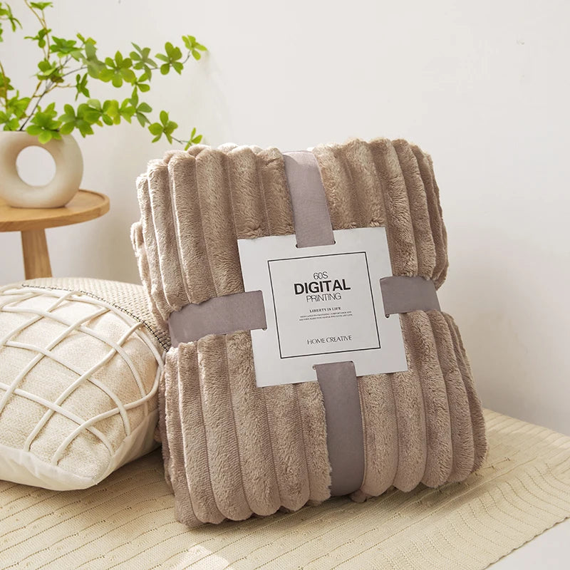 Coral Velvet Blanket Plush Soft Warm Throw