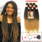 26 Inch Pre Stretched Blonde Ombre Braiding Hair
