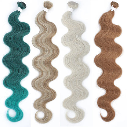 613 Piano Blonde Body Wave Hair Bundles Synthetic Extensions