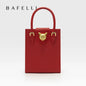 BAFELLI Women's Genuine Leather Mini Tote Crossbody Bag