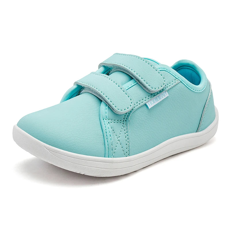 HOBIBEAR Kids Minimalist Sneakers Lightweight Hook Loop Shoes