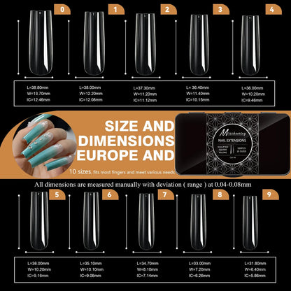 Soft Gel Full Cover Almond Fake Nails Box