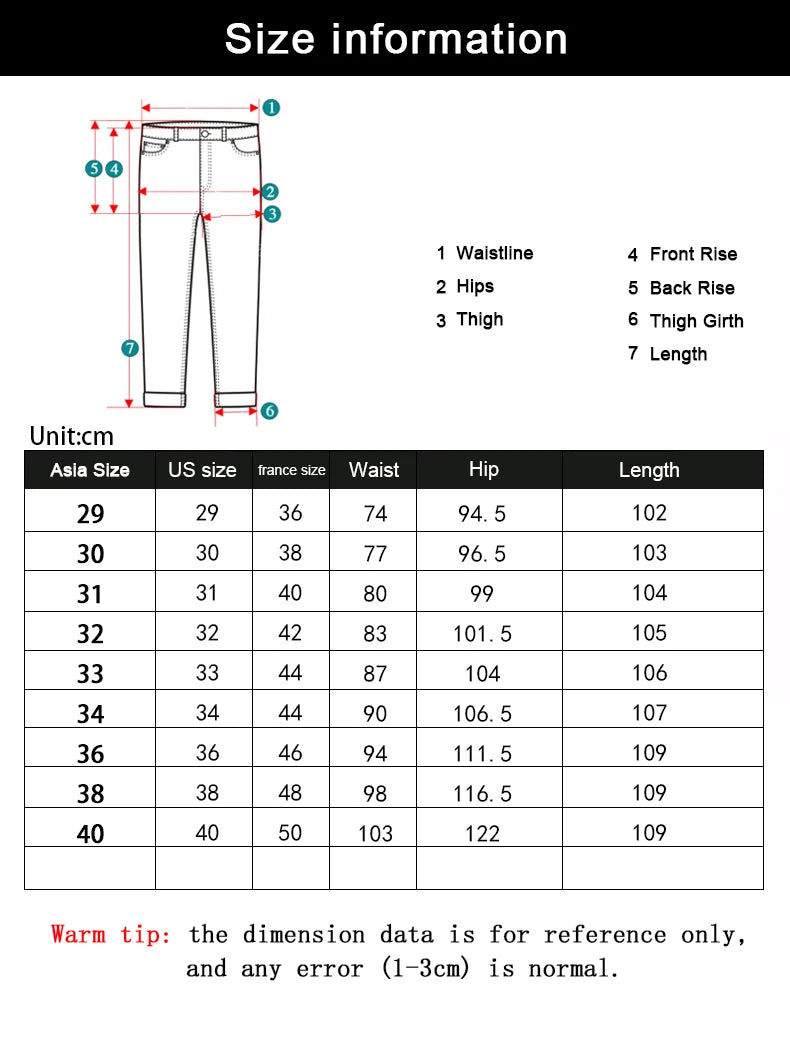 Wthinlee Men's Casual Straight Denim Jeans