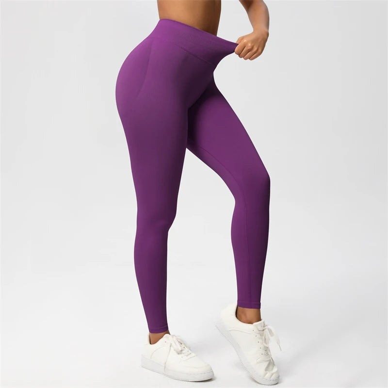 Women Seamless Bum Shaping Leggings Fitness Pants
