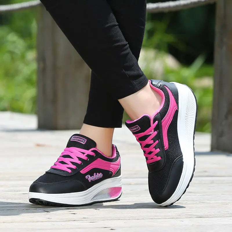 Women Vulcanized Sneakers Shoes Blatform Plus Size