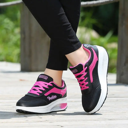 Women Vulcanized Sneakers Shoes Blatform Plus Size