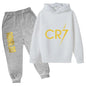 Ronaldo CR7 Print Hoodie and Pants Set for Children