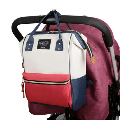 Large Capacity Canvas Diaper Bag Backpack