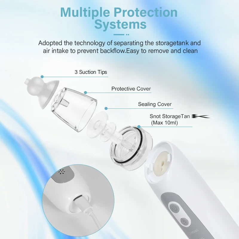 Baby Electric Nasal Aspirator Silicone Charging Version