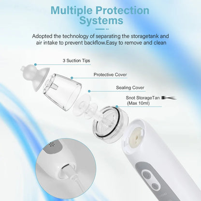 Baby Electric Nasal Aspirator Silicone Charging Version