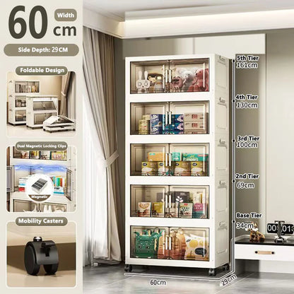 Large Capacity Plastic Folding Storage Cabinet