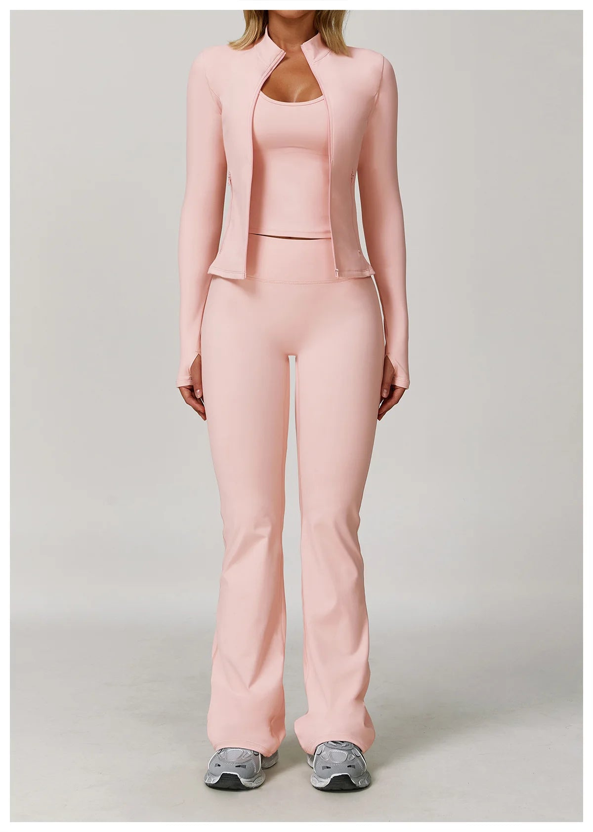 Yoga Suit Sports Set for Women Long Sleeve Athletic Wear