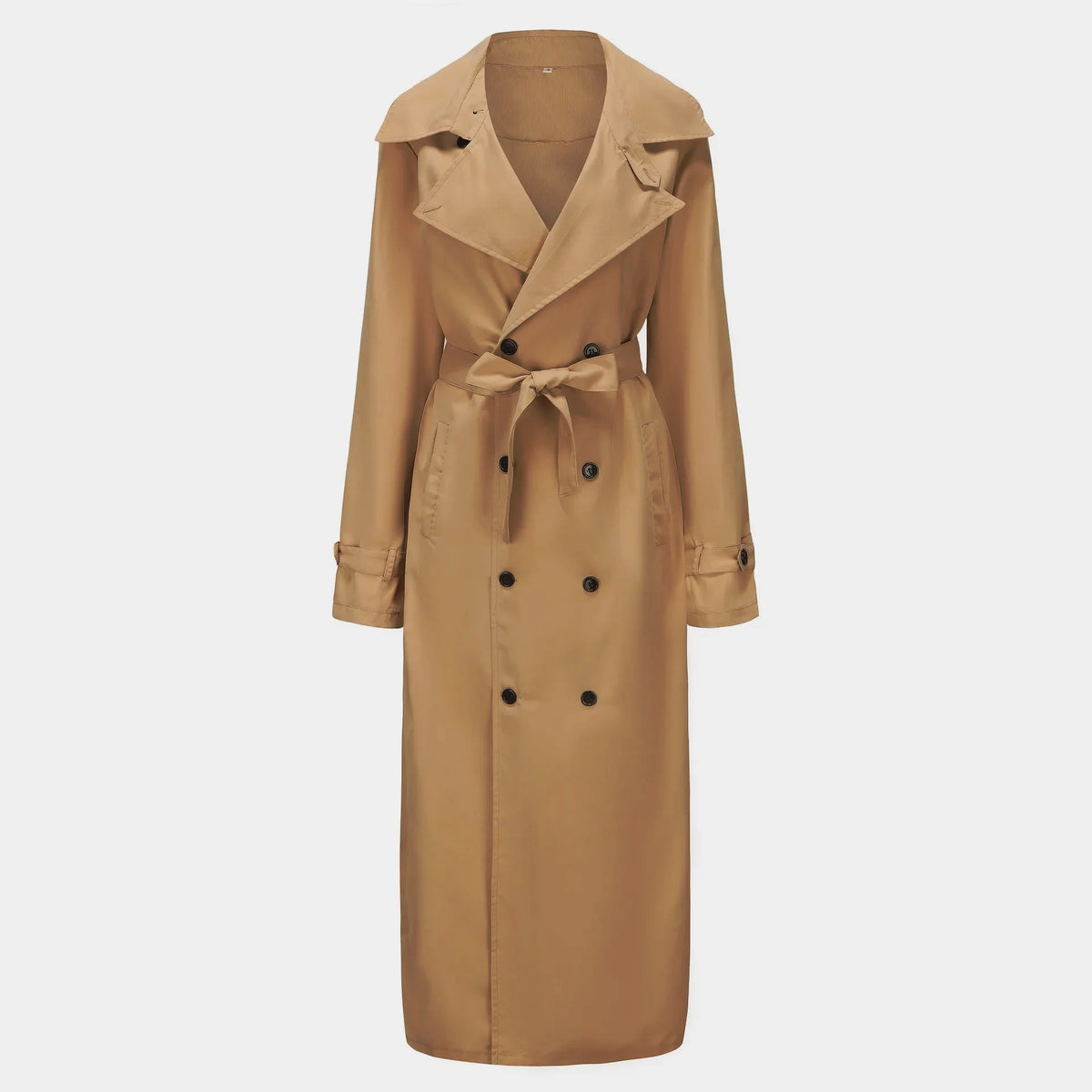 Men's Thin Trench Coat with Epaulets for Spring