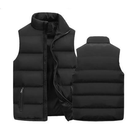 Men's Waterproof Sleeveless Vest Jacket for Winter